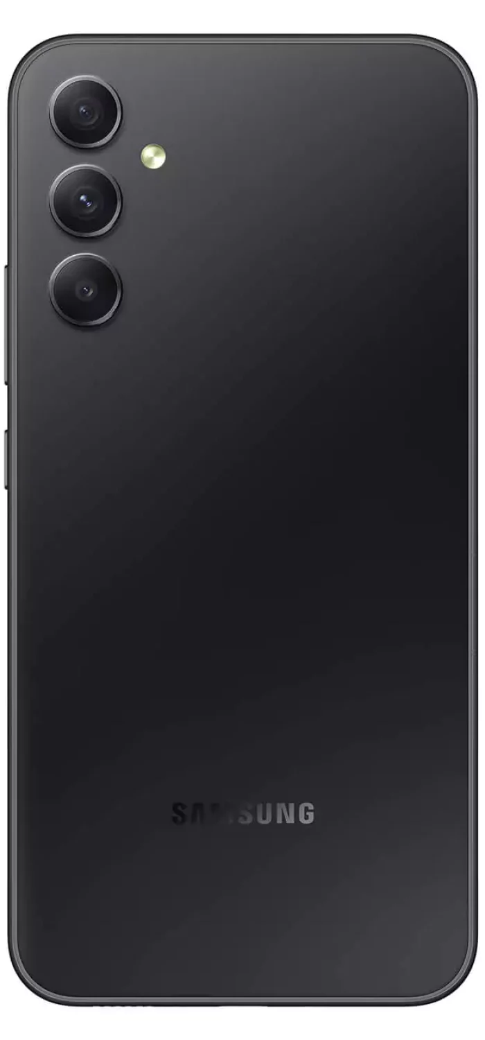 Samsung Galaxy A34 back graphite coloured mobile
